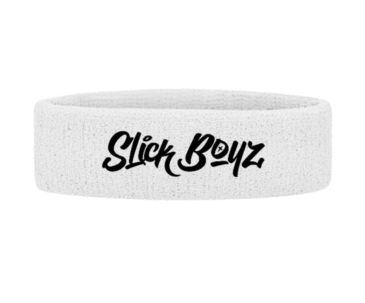 SlickBoyz White Colored Headband